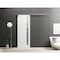 Sartodoors Sturdy Barn Door 36 x 96in, Painted White W/ Frosted Glass, SS 6.6FT Rail Hangers Heavy Set PLANUM0660BD-S-BEM-3696 - alternate 5